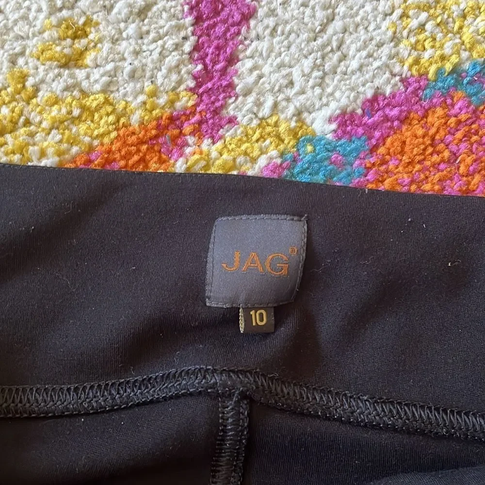 JAG FAUX LEATHER SKINNY PULL ON PANTS SIZE 10